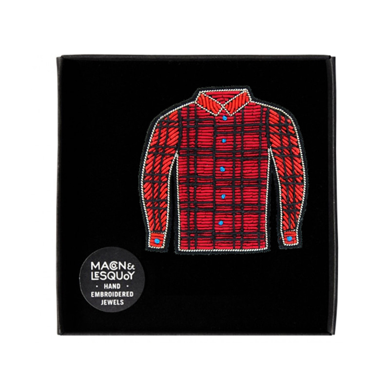 M&amp;L Lumberjack Shirt Brooch