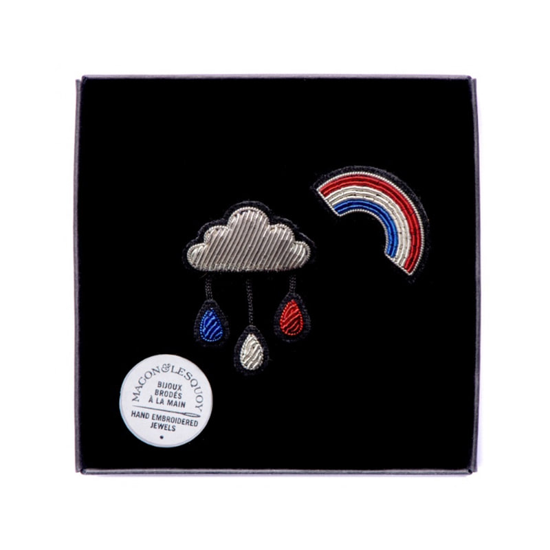 M&amp;L French rainbow Brooches
