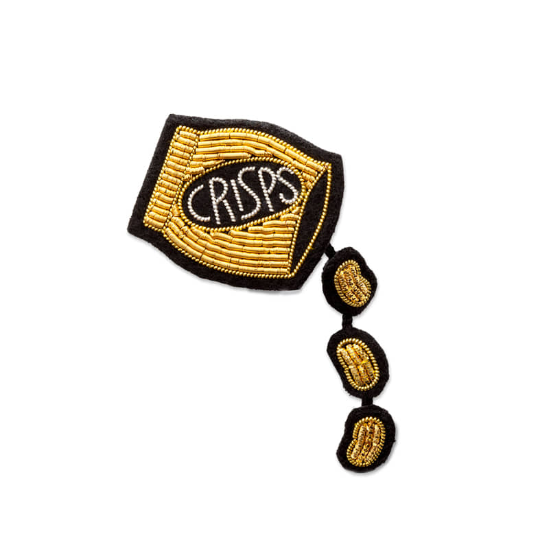 M&amp;L Crispe Chips brooch