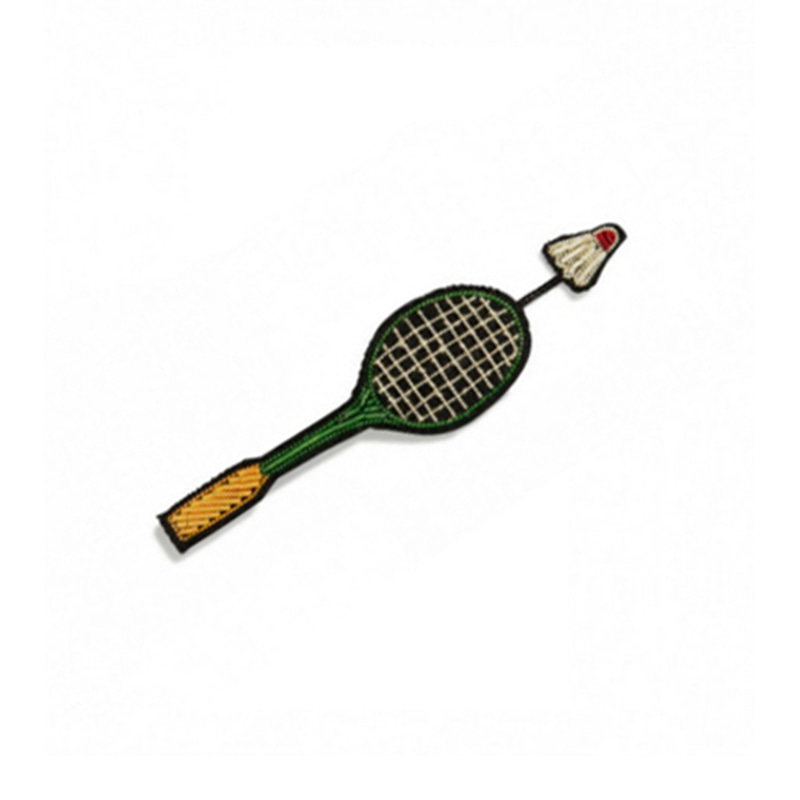 M&amp;L badminton brooch